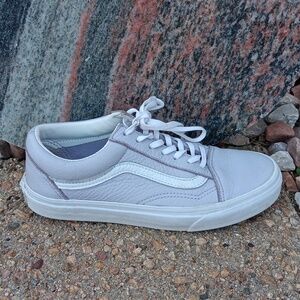 Vans SK8 Old Skool light purple leather lace up sneakers womens sz 7